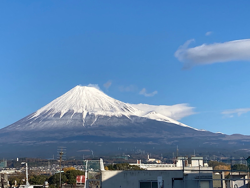 寒さと富士山
